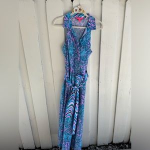 Lily Pulitzer blue and pink dress